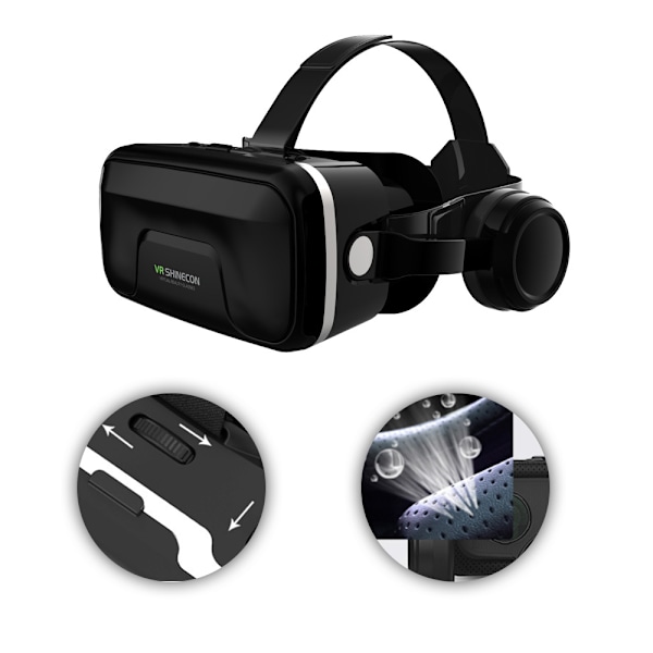 VR Virtual Reality 3D-briller til iOS- og Android-enheder