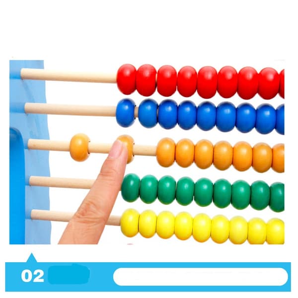 Räkna pärlor i trä Abacus