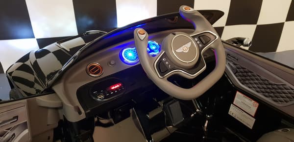 Bentley børnebil EXP 12 med RC og 12 volt sort