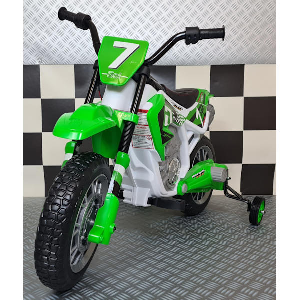 Barnsmutscykel 12 volt grön