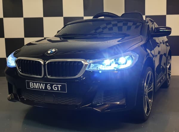 Børnebil BMW GT 12V maling sort