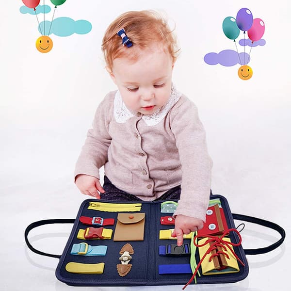 4 Layer Montessori Sensory Educational Activity Board Leke