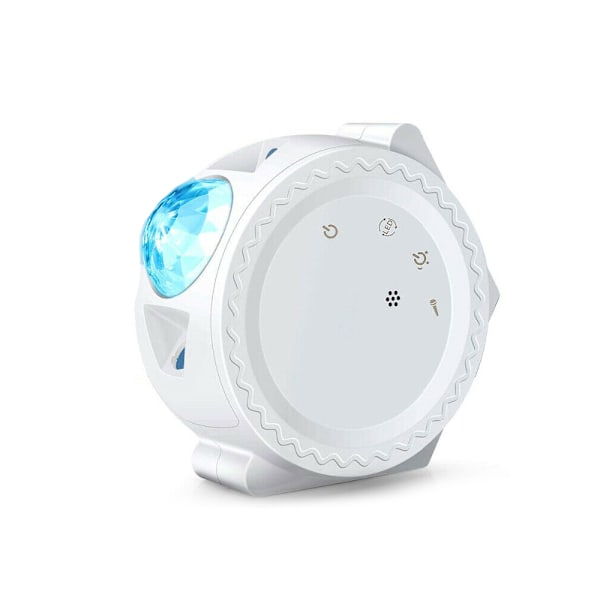 360° rotasjon LED Star Light Galaxy projektor og nattlampe (USB-strømforsyning) white