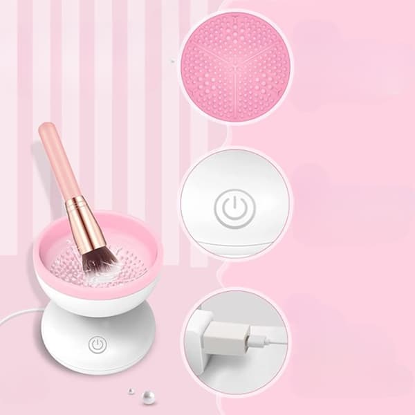 Elektrisk Makeup Brush Cleaner Machine Passer til alle størrelser børster - USB tilsluttet