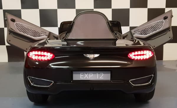 Bentley børnebil EXP 12 med RC og 12 volt sort