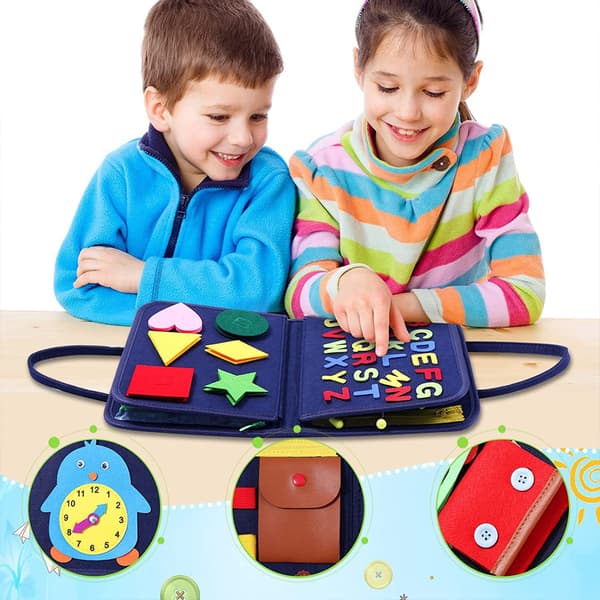 4 Layer Montessori Sensory Educational Activity Board Leke