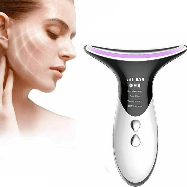 Skin Rejuvenation EMS LED Photon Therapy Neck Massager- USB-laddning