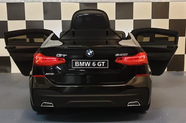 Børnebil BMW GT 12V maling sort