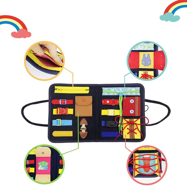 4 Layer Montessori Sensory Educational Activity Board Leke