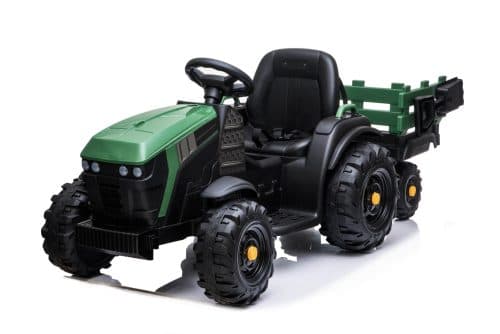 Børnetraktor Farmer 12 volt grøn med RC