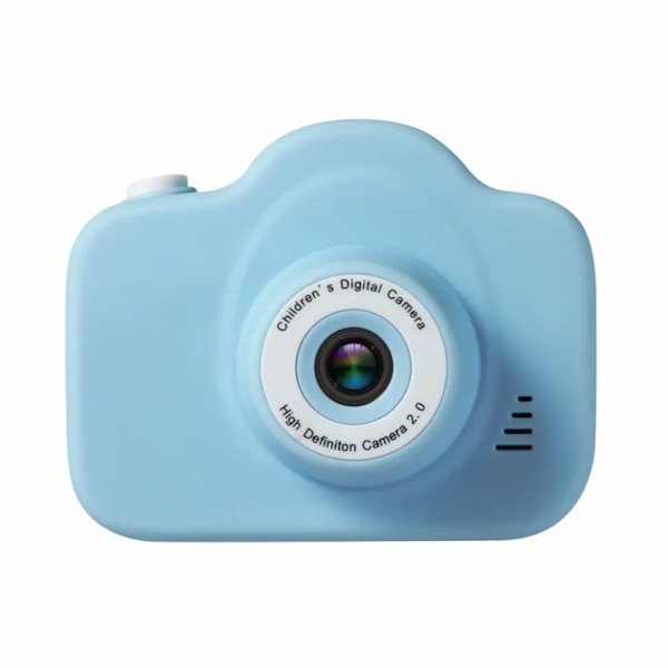 High Definition Front Rear Kid's Dual Toy Camera USB genopladeligt - Blå Blue