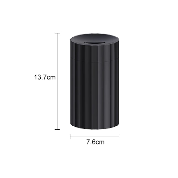 Auton ilmankostutin ja ilmanpuhdistin LED-valo- Type C -käyttöinen - Musta Black