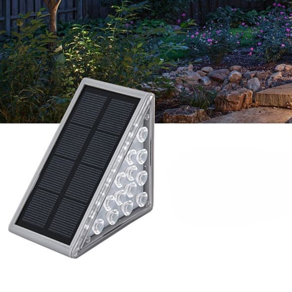 RGB-stegljus för utomhusdäck och trappor med solenergi - 2Pcs 2pcs
