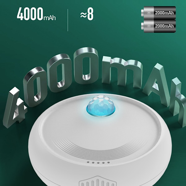 USB uppladdningsbar kattsandsluktande doftrenare - Vit White