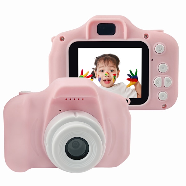 Mini digital barnkamera med 2 tums skärm i 3 färger Pink