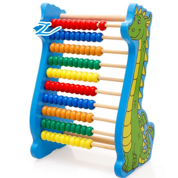 Räkna pärlor i trä Abacus