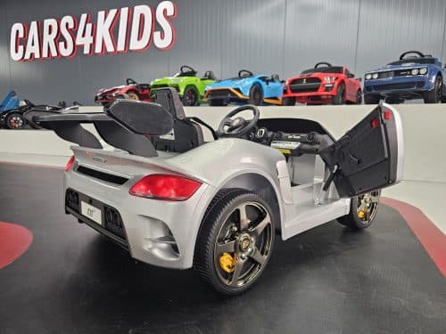 Children's car Porsche RUF 24 volt metallic silver