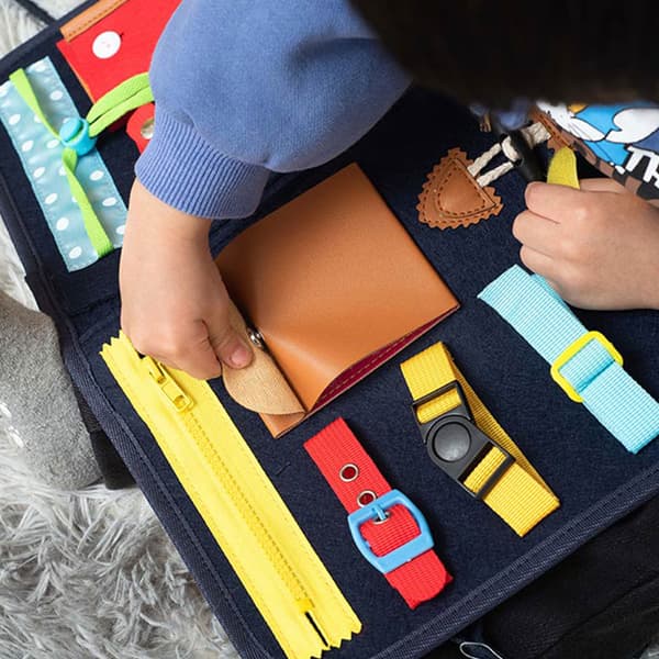 4 Layer Montessori Sensory Educational Activity Board Leke