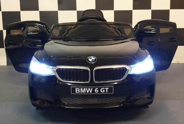 Børnebil BMW GT 12V maling sort