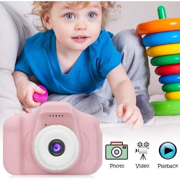 Mini digital barnkamera med 2 tums skärm i 3 färger Blue