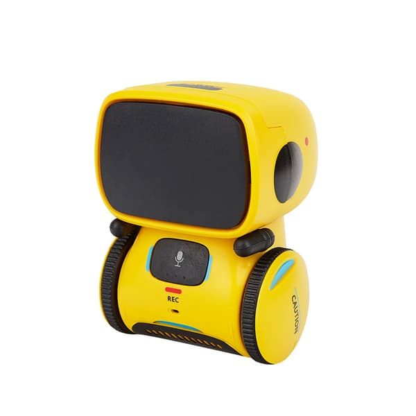 Batteridriven interaktiv peksensor Smart Robot Blue