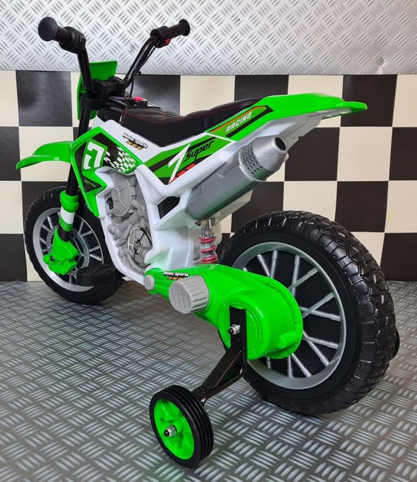Barnsmutscykel 12 volt grön