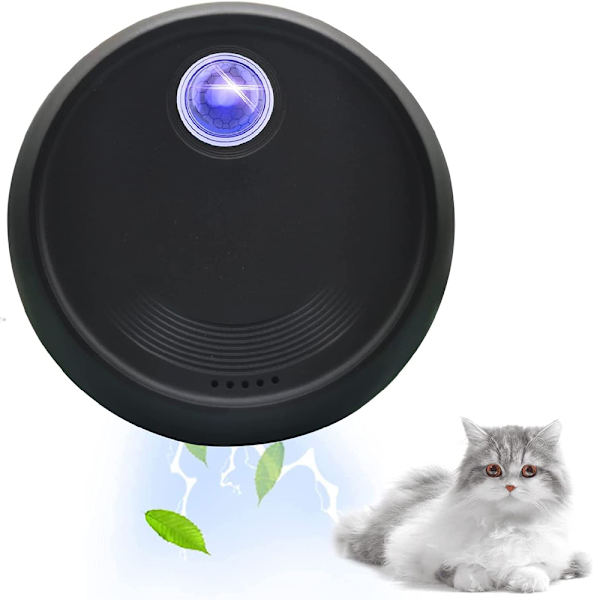 USB uppladdningsbar kattsandsluktande doftrenare - Svart Black