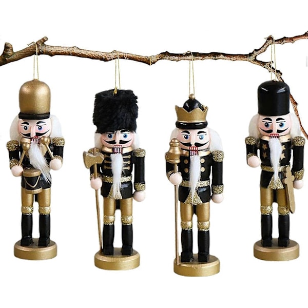 Nötknäpparsoldat Juldekorationer, Trä Nötknäppare, Juldekoration