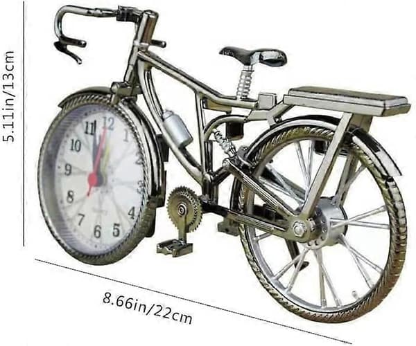 Väckarklocka Cykelklocka Retro Bordsklocka för Dekoration och Tidsinställning