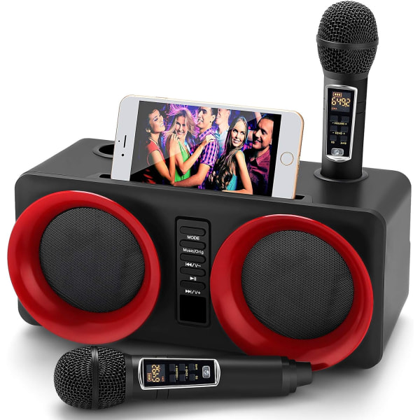 Karaokemaskin, bärbart Bluetooth PA-system med