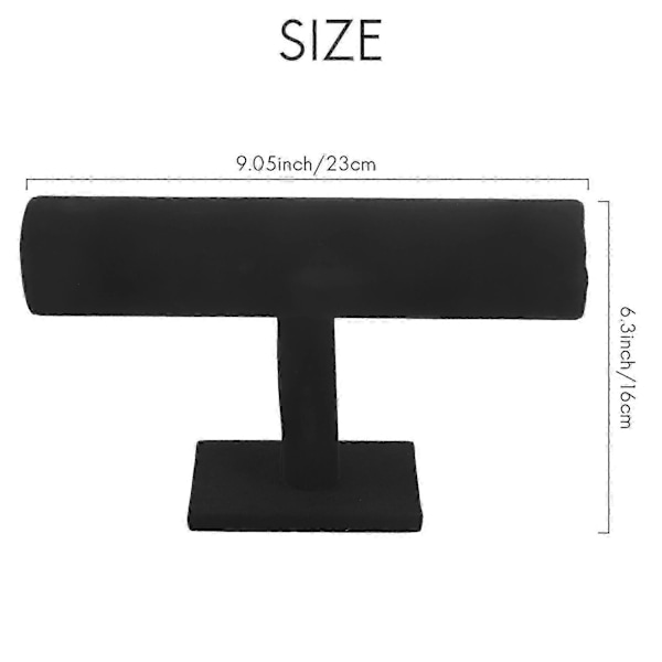 Stativ Armband Kedja Armring Klocka T-bar Rack Hållare Display Smycken
