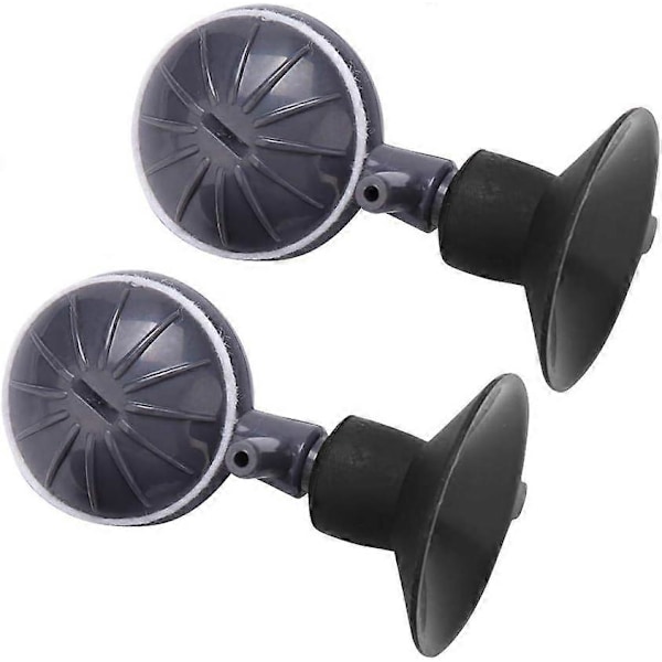 2 st Luftbubbelsten Sugkopp Akvarium Bubblare Justerbar Roterande Typ Syrediffusor för Akvarier Hydroponisk Pump