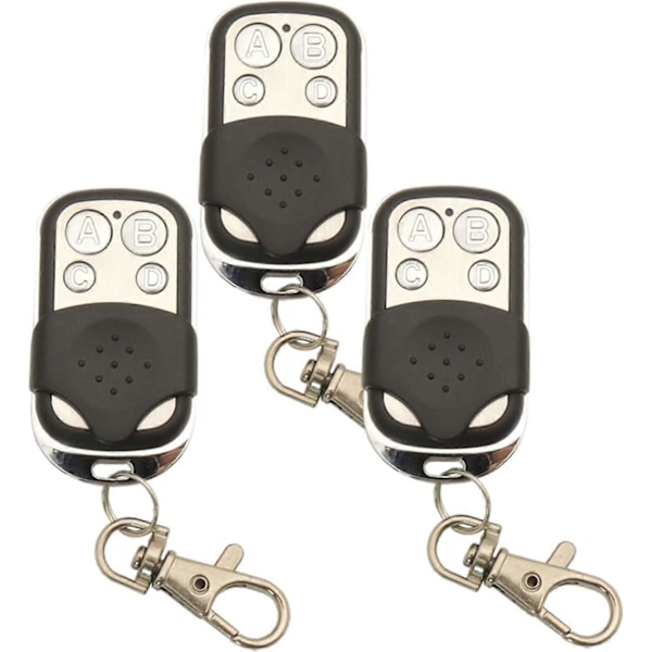 3st 433.92Mhz Universell Kopierings Trådlös Fjärrkontroll Nyckelbricka RF Sändare för Kloning Garageport Öppnare 433Mhz Duplikator