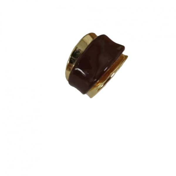 Finger Ring Fashion Double Layer Choklad Ring, Personlig Ring Xma