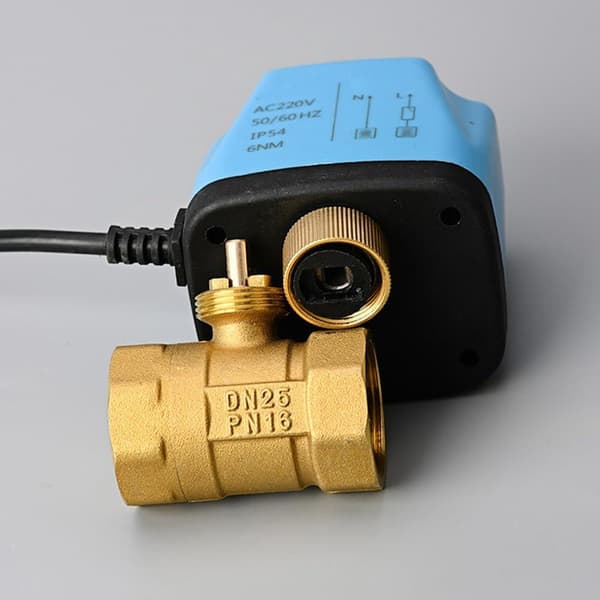 1 tum DN25 Motoriserad kulventil Normalt Stängd Elektrisk Solenoidventil