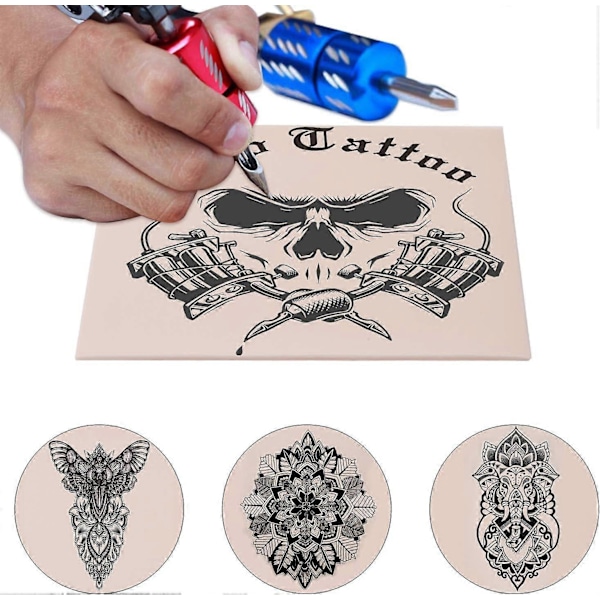 Blank Tattoo Tatueringsövningshud, Dubbelsidig 10 st 20x15 cm Tatuerings- och Ögonbrynsövningshud