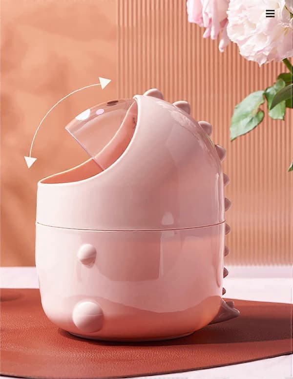 Mini Soptunna i Plast (Rosa)