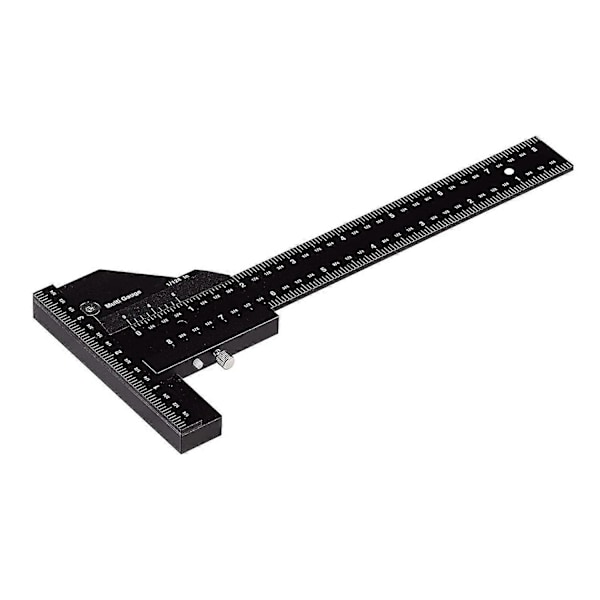 Snickarvinkel, Multifunktionell, T-formad i Aluminium, 0-280mm Mätverktyg, 0.02mm Noggrann Mätning
