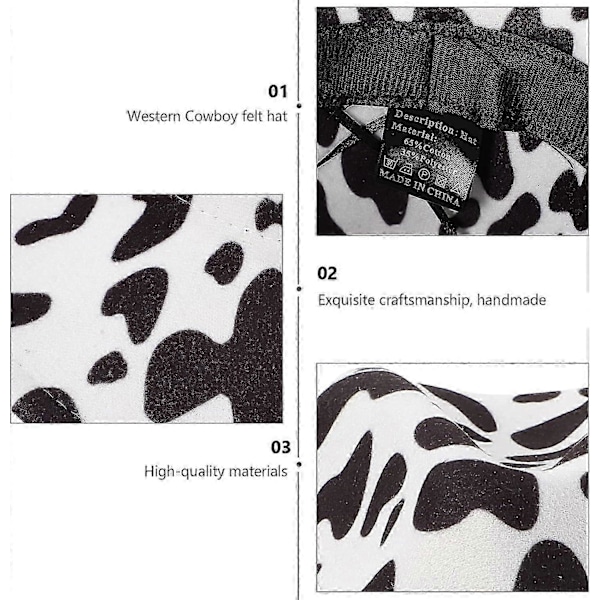 Cowboyhattar för män, Vit Cowboyhatt, Svart Cowboyhatt, Cowboyhatt för män, Cowgirl Kostymhatt