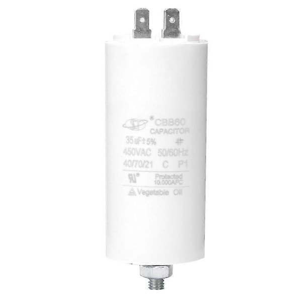 CBB60 450V 35uf Motor Start Kondensator med Skruvmutter för Tvättmaskin