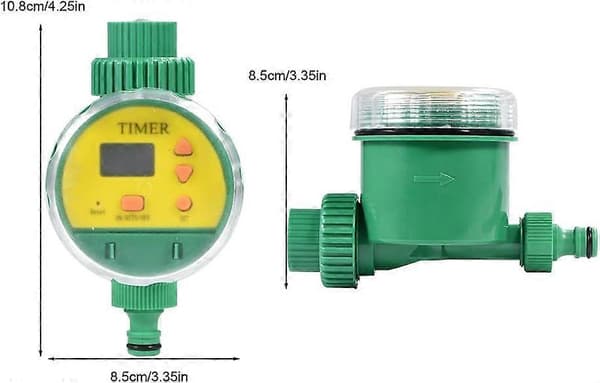 Automatisk vattningstimer, bevattningstimer med ABS LCD-display, smart vattningssystemkontroller för växthus, etc.