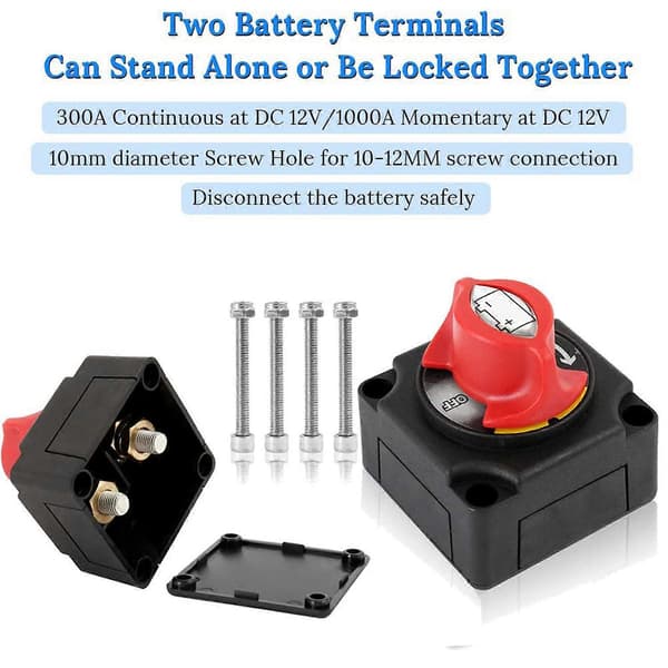 12-48V Batteriisolator - Batterifrånskiljare - Brytare