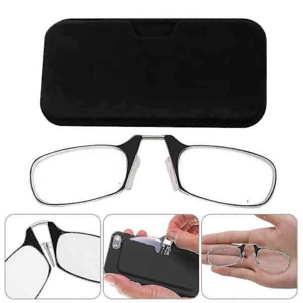 Ultratunna Optik Läsglasögonfodral Mini Clip 1.0, 1.5, 2.0, 2.5, 3.0 Unisex