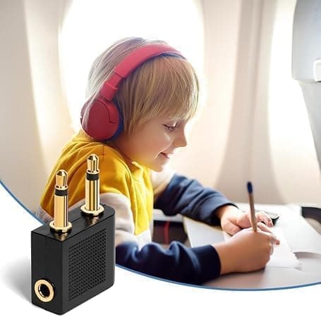 4-pack flygplansadaptrar för hörlurar