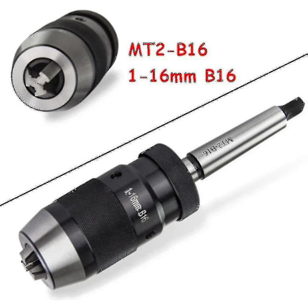 Borrfoder Snabbspännings Borrchuck 1-16mm B16 Med Koner Mk2 Auslappenblappe Skick: Ny