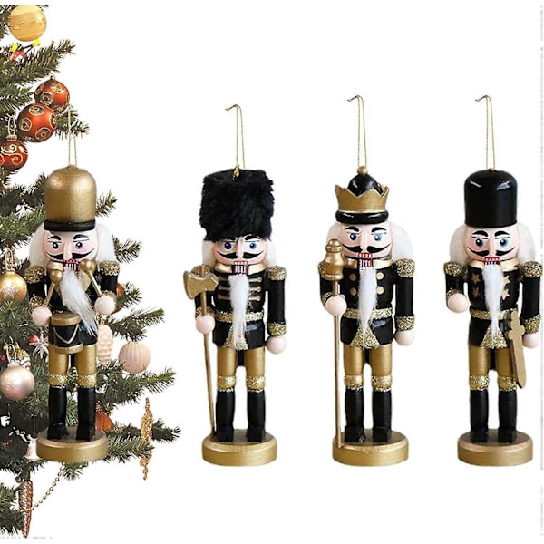 Nötknäpparsoldat Juldekorationer, Trä Nötknäppare, Juldekoration