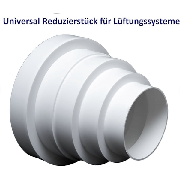 Universal rund reducerare för ventilationssystem med en diameter på 80-150 mm - RDRC kanal