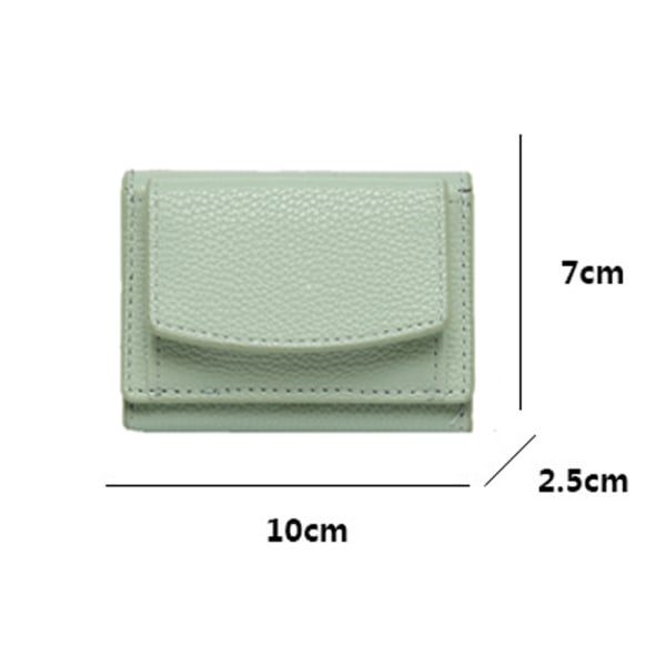 Plånbok mini plånbok dam liten många fack läder rosa RFID b