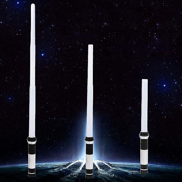 Leksakslasersvärd - Lysande Lasersvärd - Teleskopiskt Ljussvärd Med Ljud - 2-i-1 7 Färger Ändrande Star Wars Lasersvärd - Flexibelt Lasersvärd För