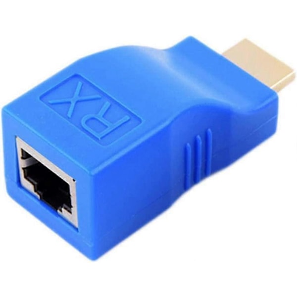 HDMI-förlängare 1080P RJ45 LAN-nätverksportar upp till 30m över Ethernet LAN CAT5e/6 UTP-kabel för HDTV-skärm 1 par